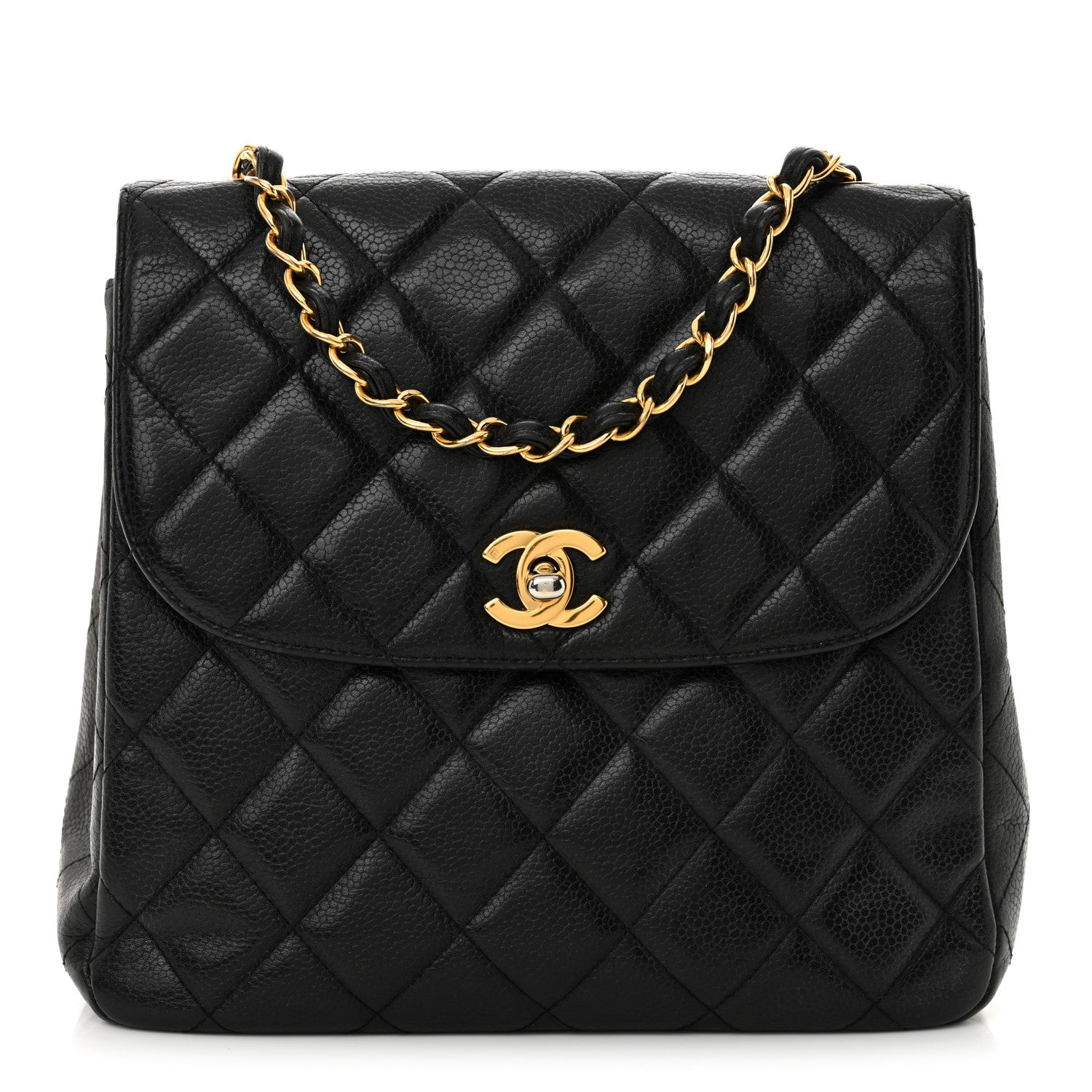 Chanel Caviar Quilted Flap Shoulder Bag Black 1 of 15