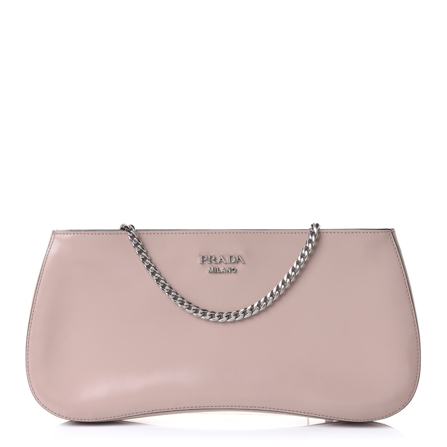 Prada Soft Calf Chain Clutch Cammeo 2 of 19