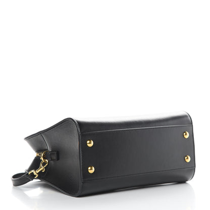 Saint Laurent Calfskin Monogram Baby Cabas Black 4 of 12