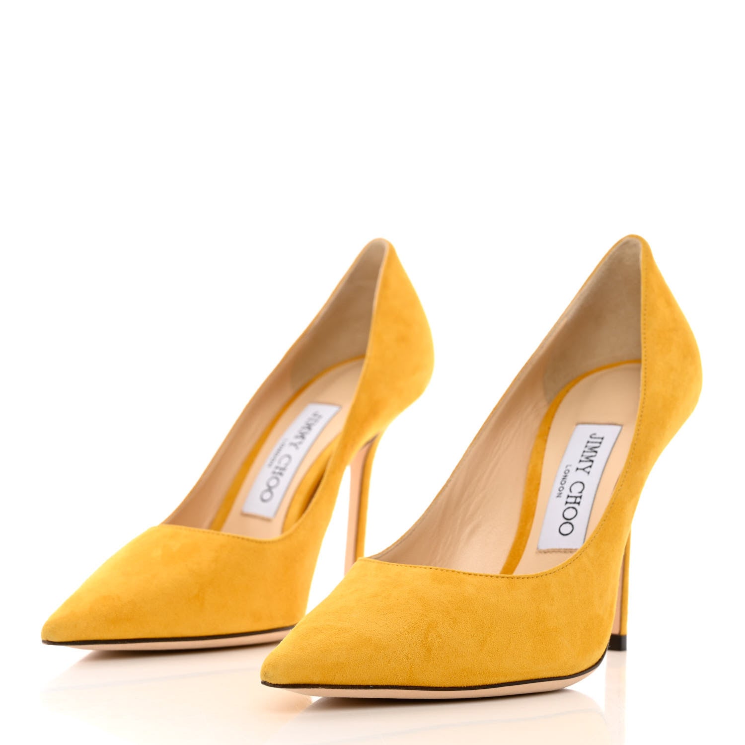 Jimmy Choo Suede Romy 85 Pumps 36 Yellow 3 of 10