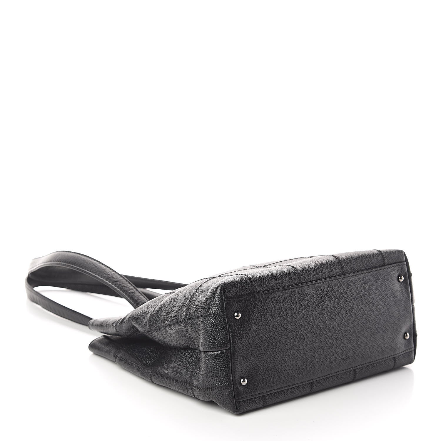 Chanel Caviar Square Stitched Tote Black 4 of 9