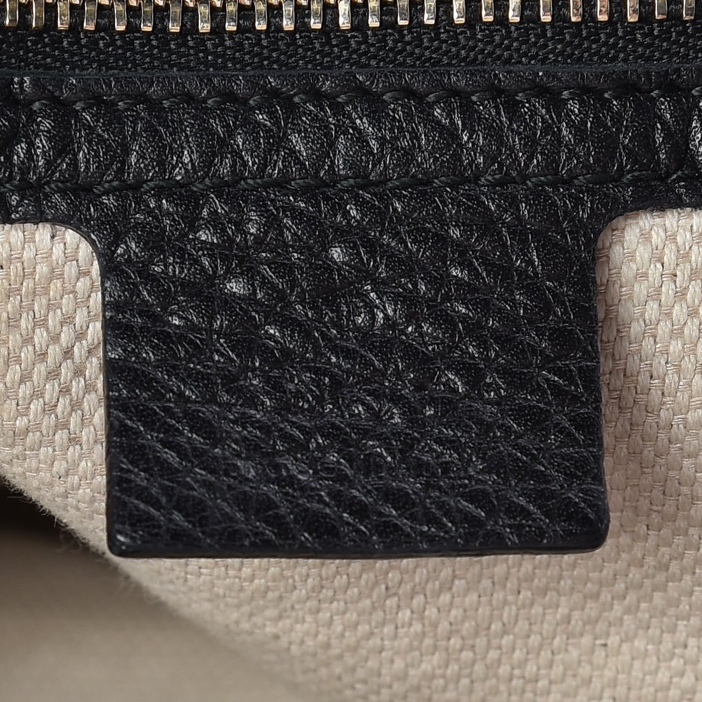Pebbled Calfskin Medium Soho Shoulder Bag Black