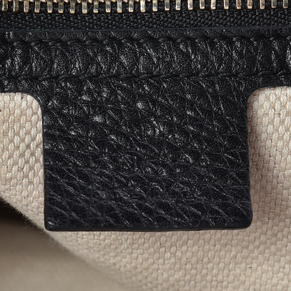 Gucci Pebbled Calfskin Medium Soho Shoulder Bag Black 8 of 15