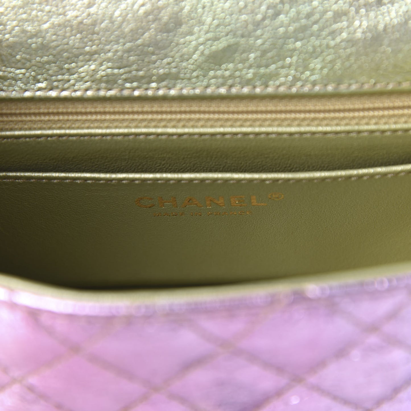 Metallic Goatskin Quilted Mini 2.55 Reissue Flap Multicolor