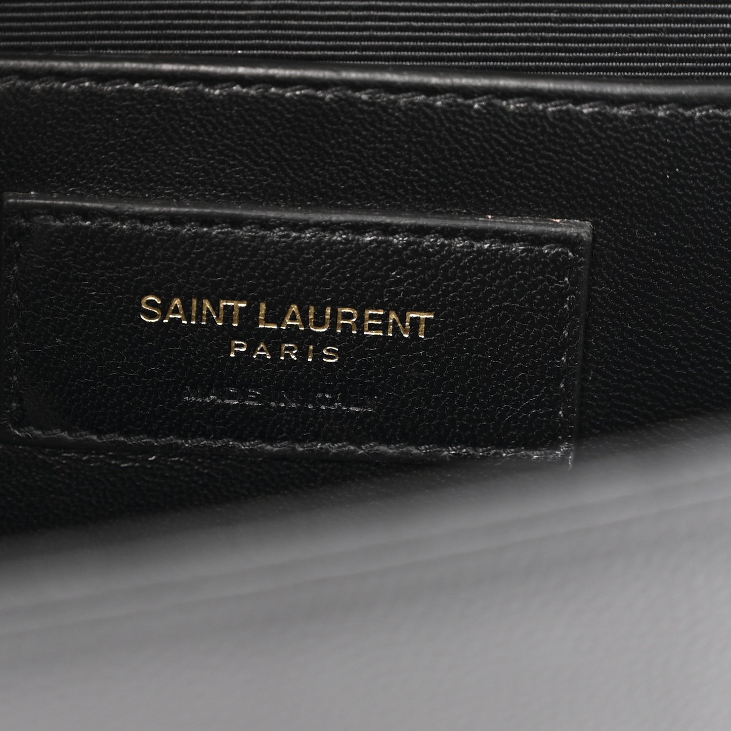 Grain De Poudre Medium Classic Monogram Kate Satchel Black