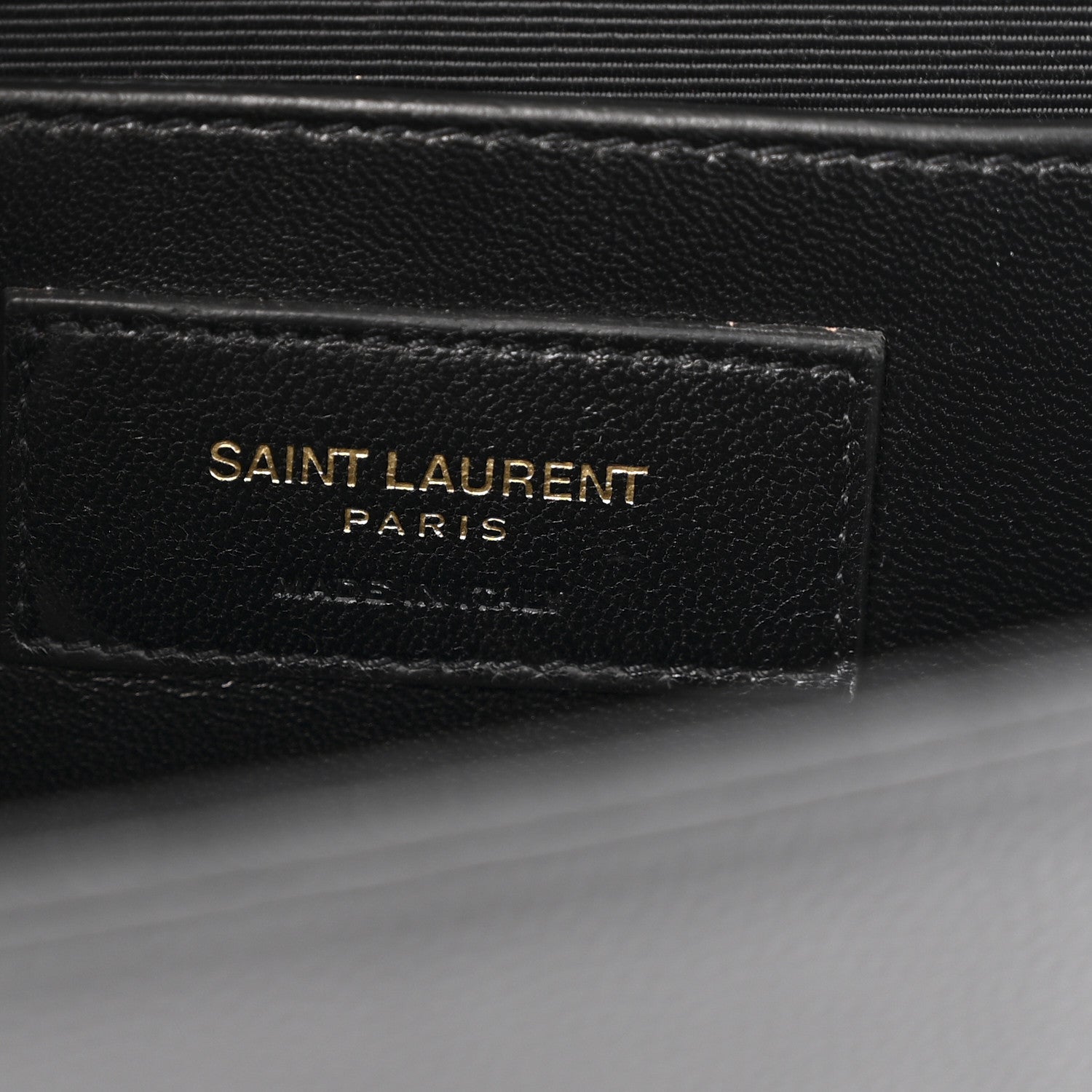 Saint Laurent Grain De Poudre Medium Classic Monogram Kate Satchel Black 6 of 12