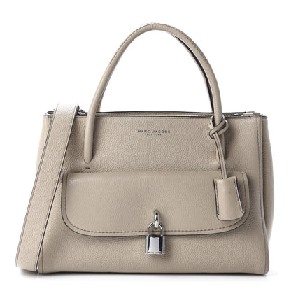 Marc Jacobs Calfskin Lock That Tote Mink 1 of 15