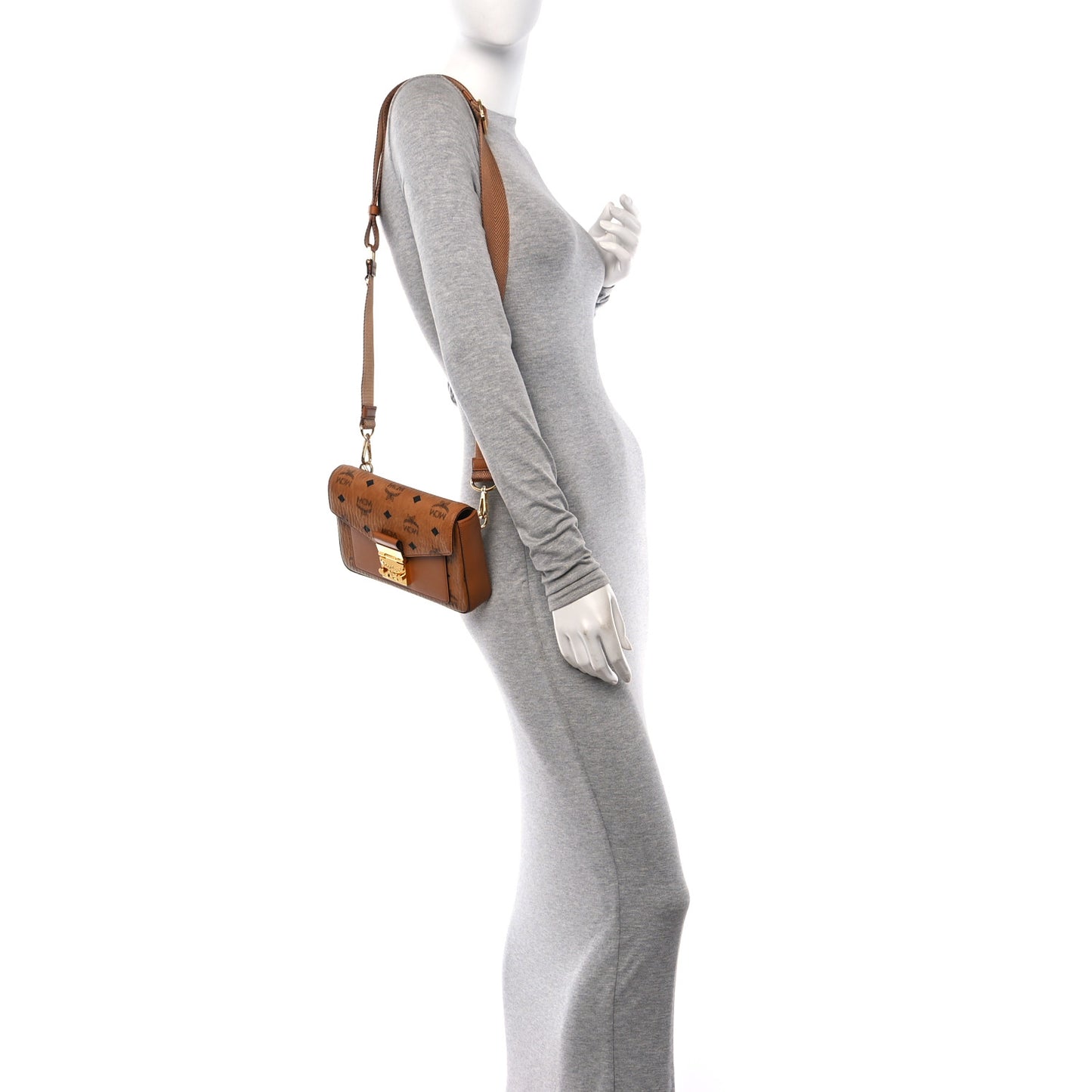 Visetos Small Millie Crossbody Belt Bag Cognac