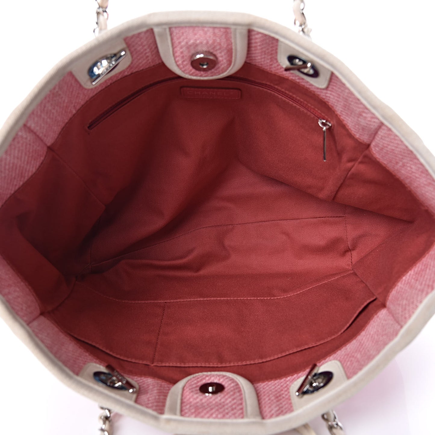Woven Straw Raffia Small Deauville Tote Pink