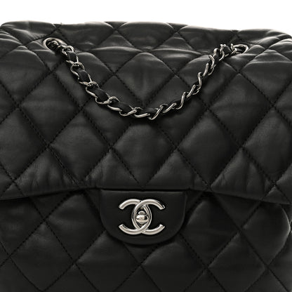 Chanel Lambskin Quilted Large Chanel 3 Flap Black 8 of 11