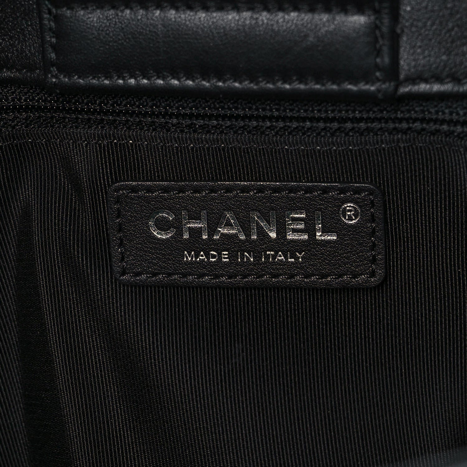 Chanel Calfskin Quilted Large Classic Shopping Tote Black 6 of 14
