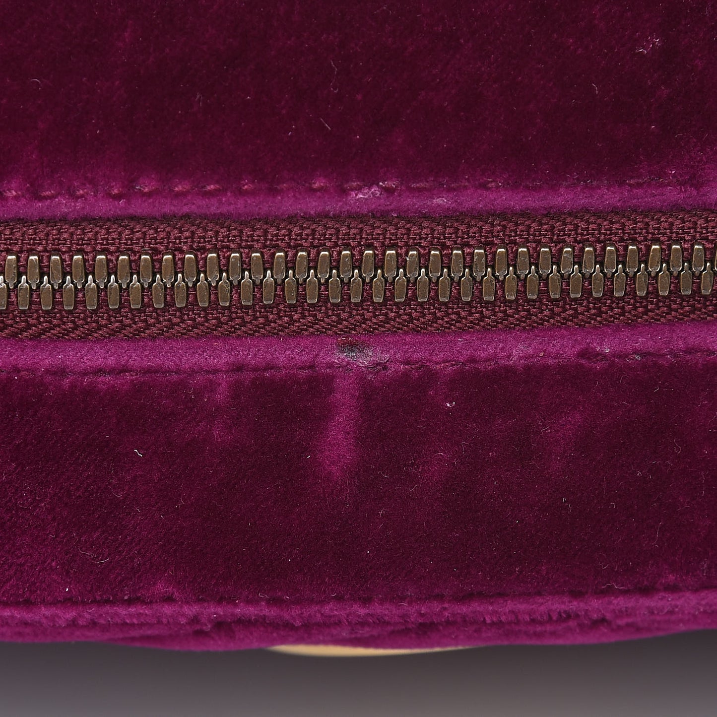 Velvet Matelasse Small GG Marmont Chain Shoulder Bag Fuchsia Violet Cyclamen