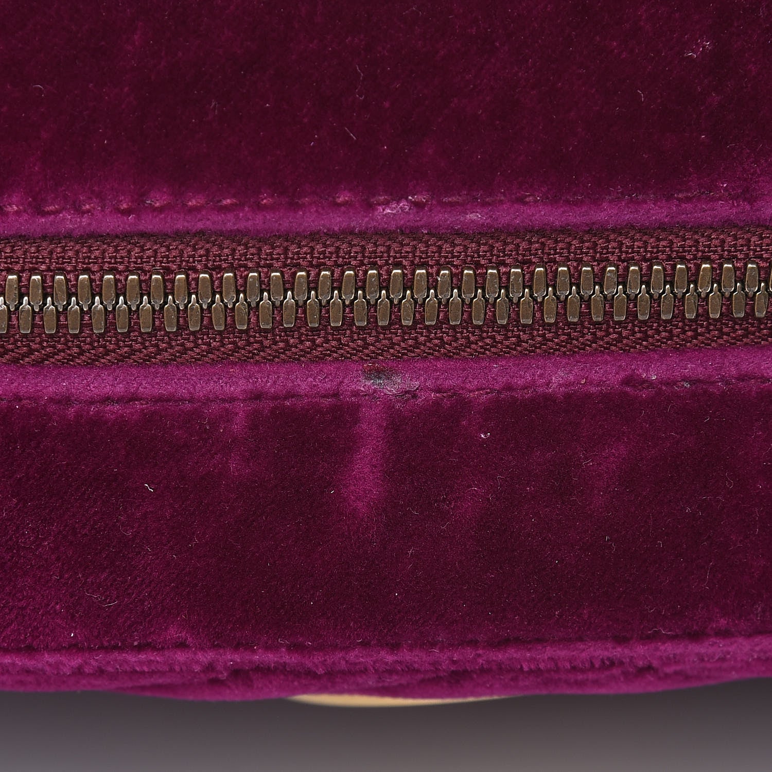 Gucci Velvet Matelasse Small GG Marmont Chain Shoulder Bag Fuchsia Violet Cyclamen 8 of 13