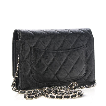 Chanel Caviar Quilted Wallet On Chain WOC Black 4 of 9