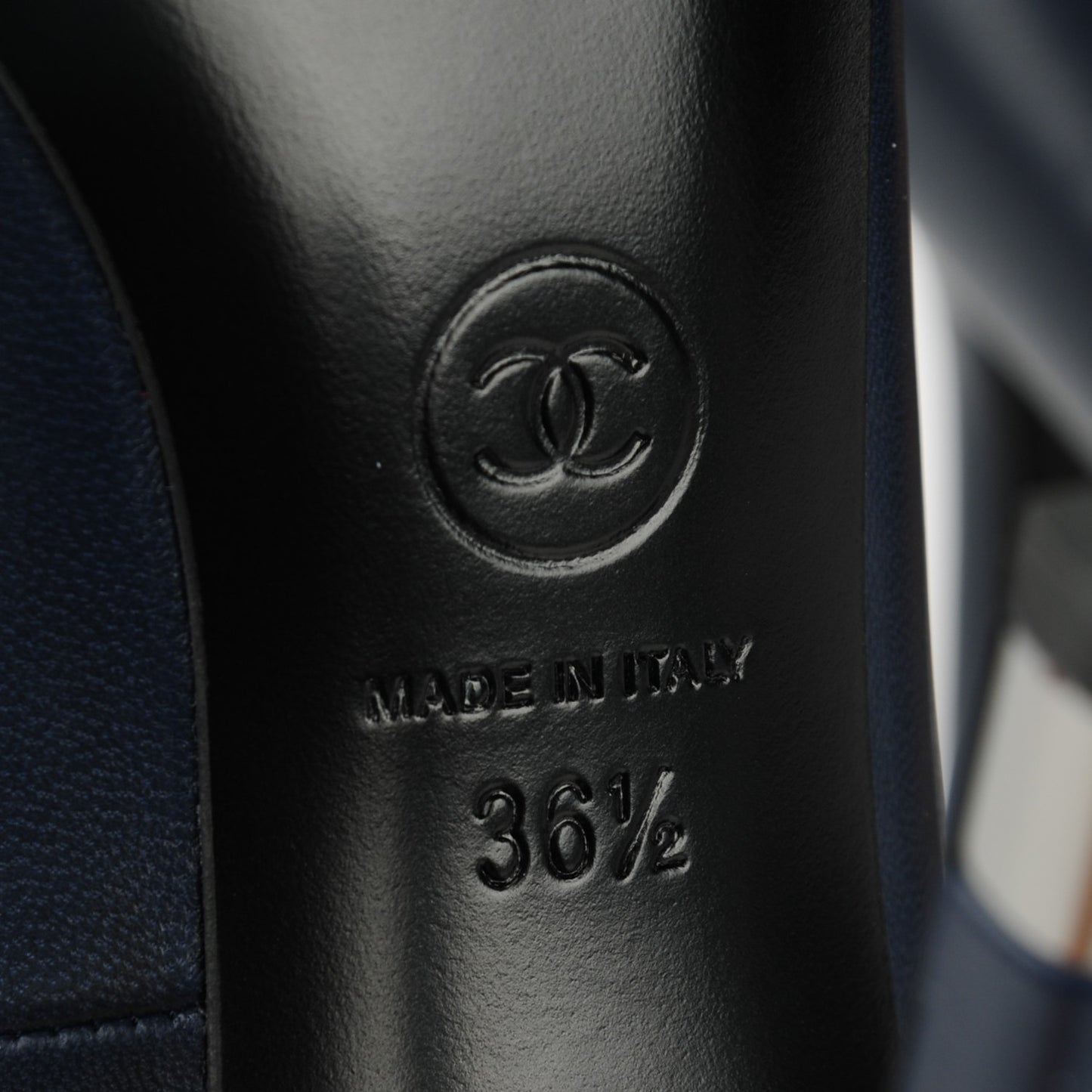 Lambskin Pumps 36.5 Navy