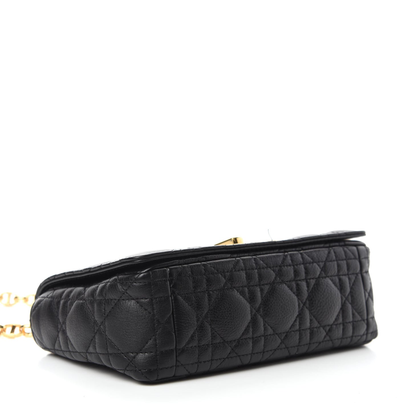 Calfskin Cannage Small Caro Bag Black