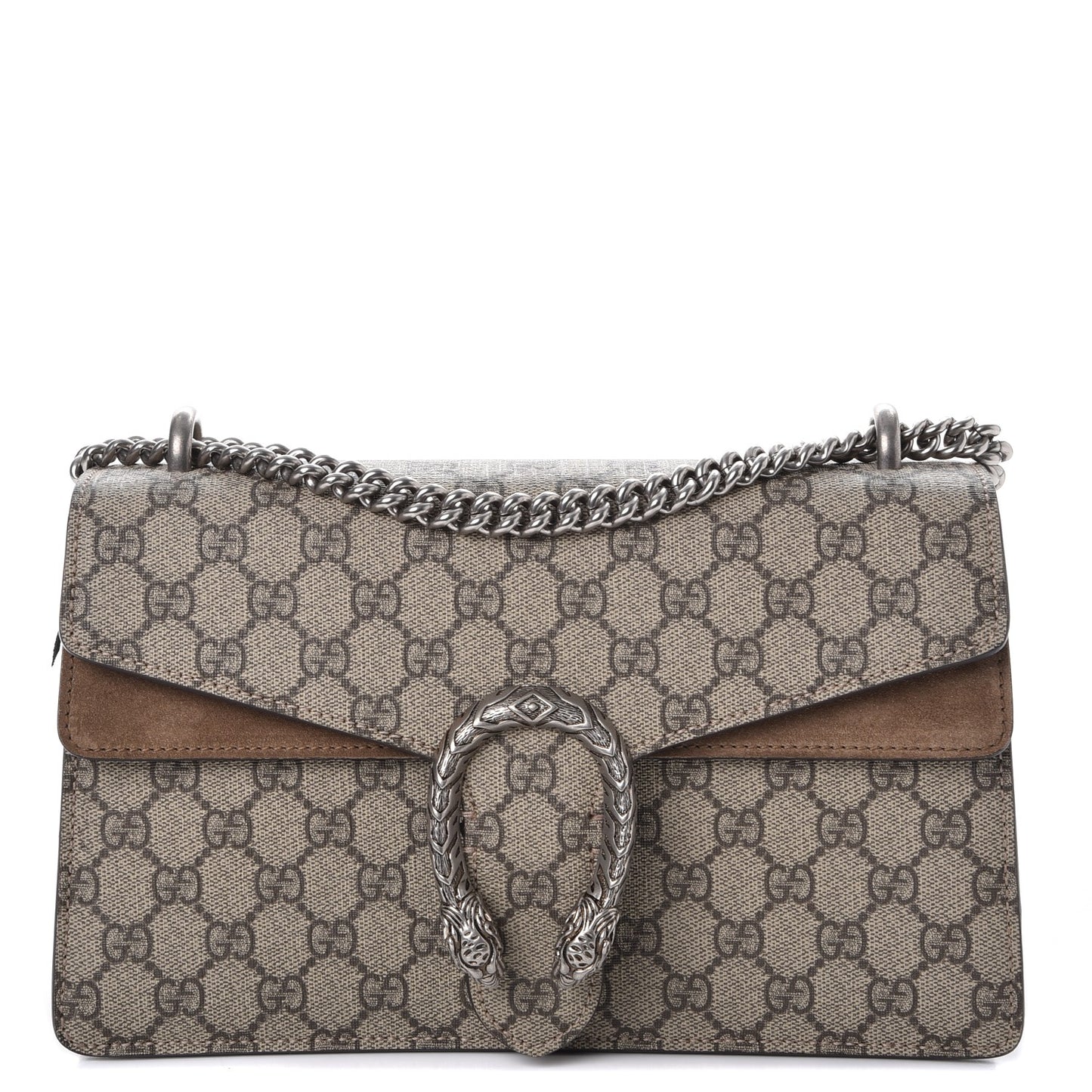 GG Supreme Monogram Small Dionysus Shoulder Bag Taupe
