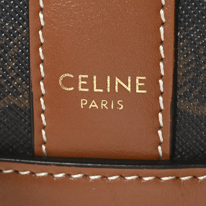 Celine Triomphe Canvas Calfskin Small Bucket Bag Tan 6 of 10