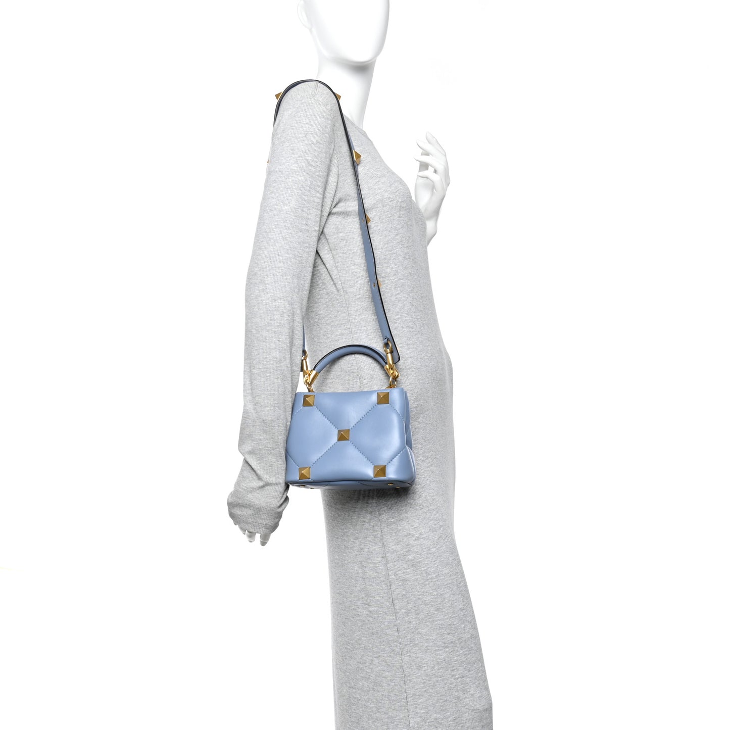 Nappa Mini Roman Stud The Handle Bag Niagara
