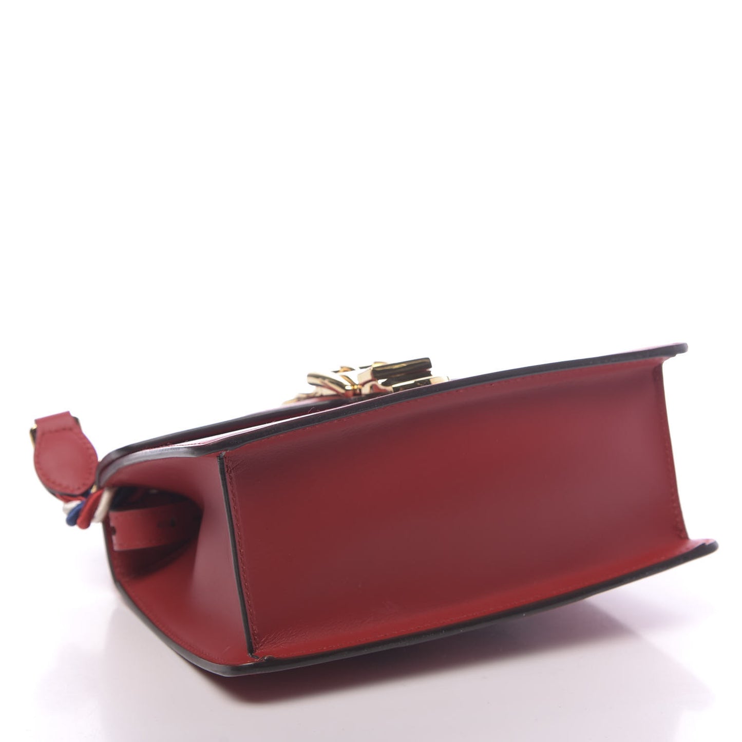 Calfskin Mini Sylvie Top Handle Bag Hibiscus Red
