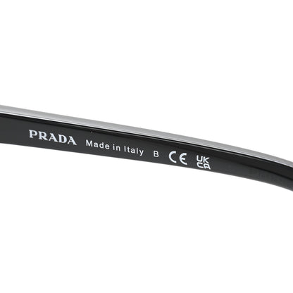 Prada Acetate Rectangular Sunglasses SPR B03 Black 5 of 7