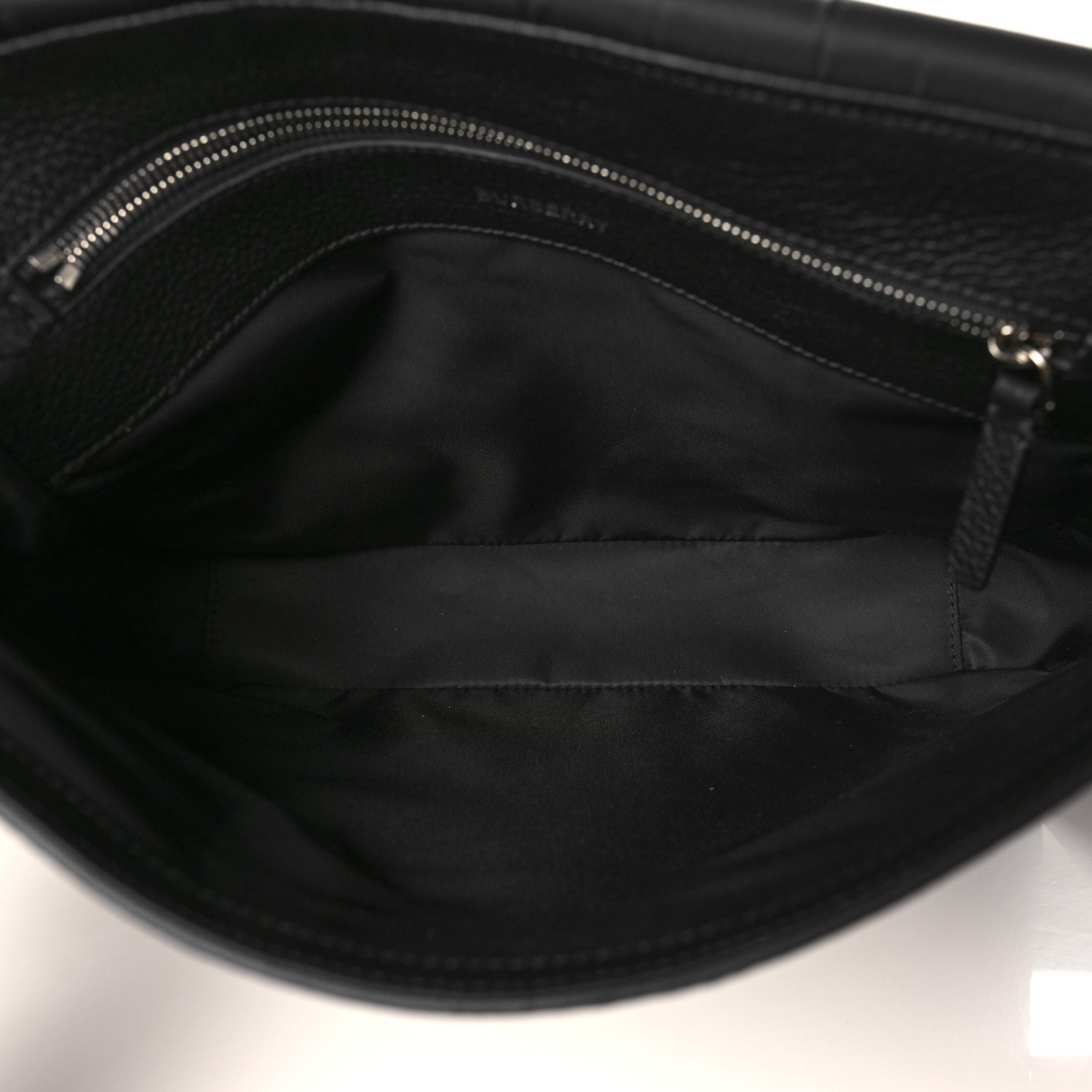 Burberry Grainy Calfskin Embossed Bruno Messenger Black 4 of 8
