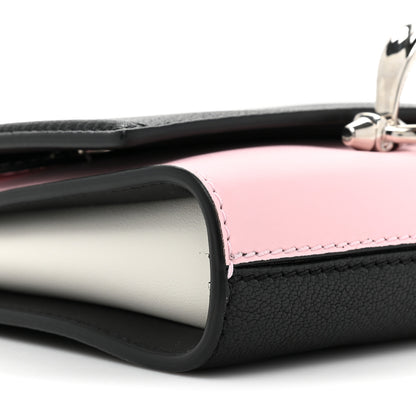 Alexander McQueen Calfskin The Story Shoulder Bag Black Pink 8 of 8