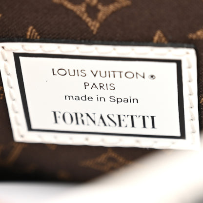 Louis Vuitton X FORNASETTI Calfskin Architettura Petit Sac Plat Black White 6 of 9