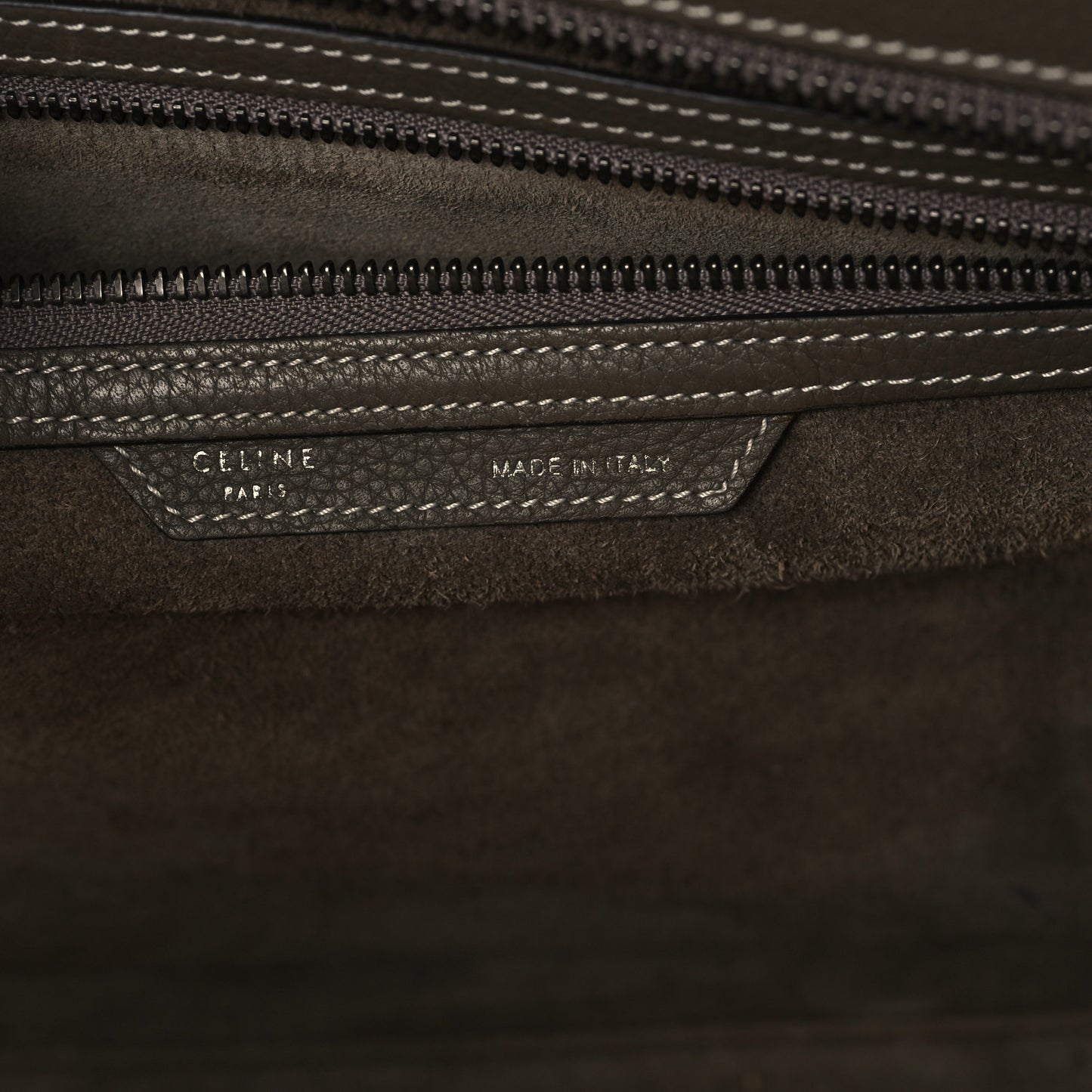 Drummed Calfskin Mini Luggage Souris