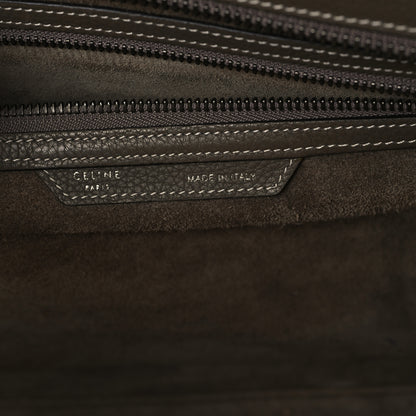 Celine Drummed Calfskin Mini Luggage Souris 6 of 10