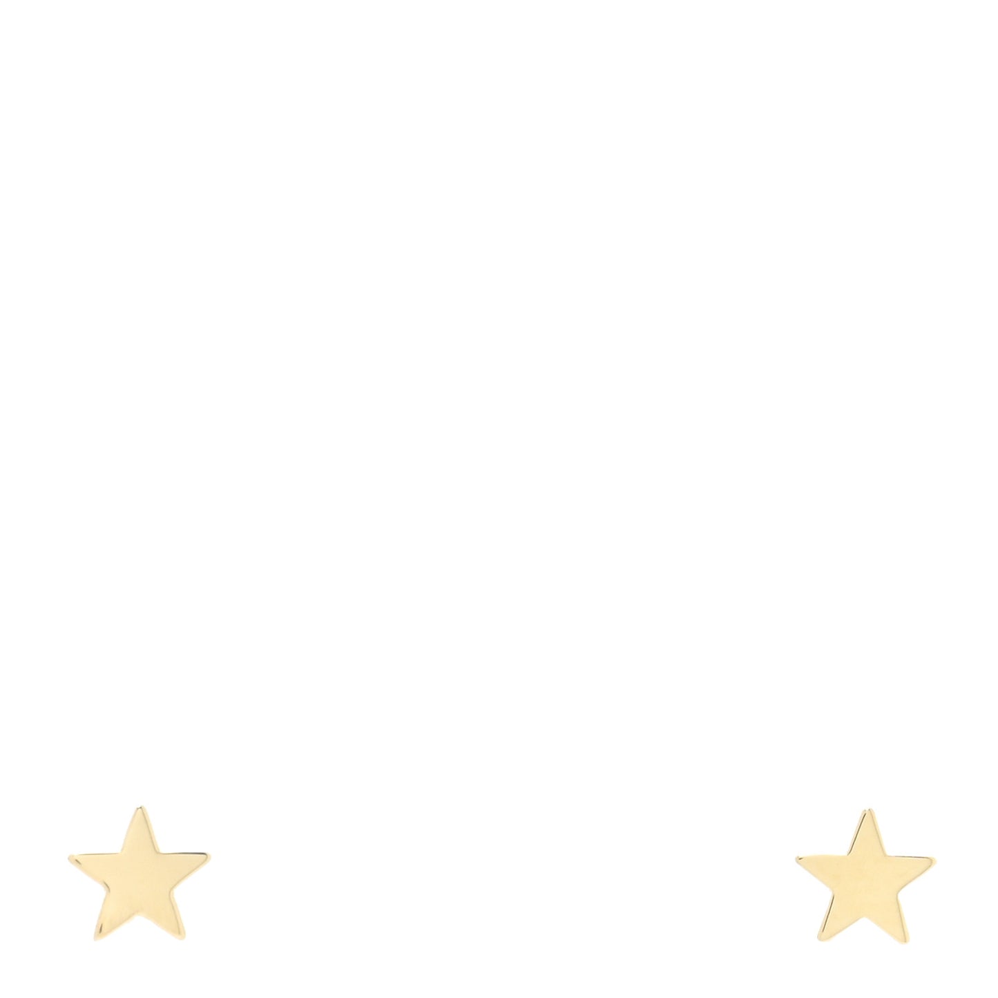 18K Yellow Gold Mini Star Stud Earrings