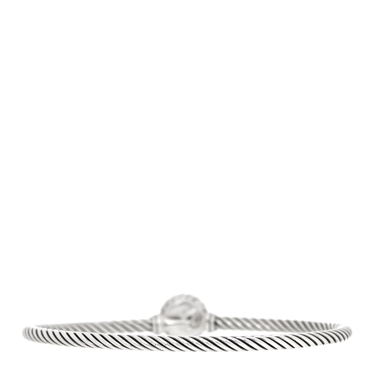 David Yurman Sterling Silver Amethyst 3mm Chatelaine Bracelet 3 of 5