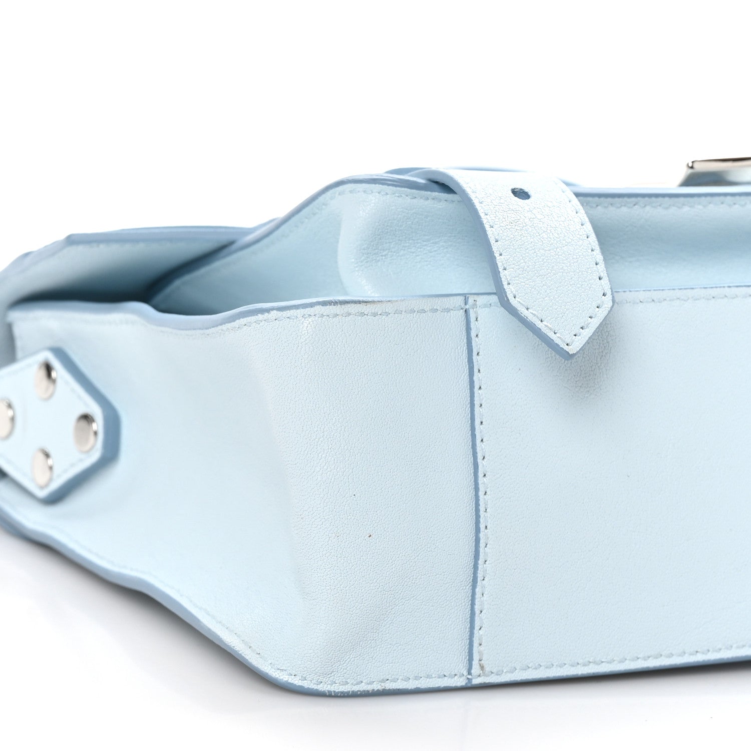 Proenza Schouler Lambskin Tiny PS1 Satchel Baby Blue 10 of 10
