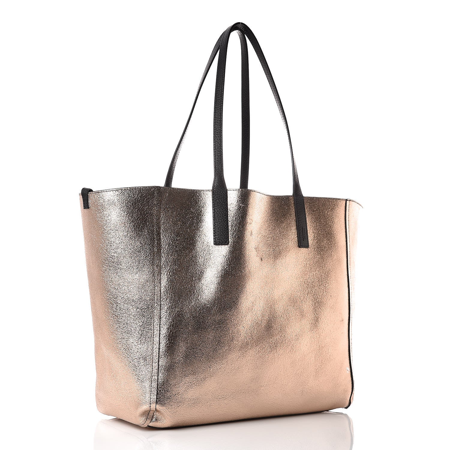 MCM Grained Calfskin Medium Reversible Wandel Tote Black 5 of 16
