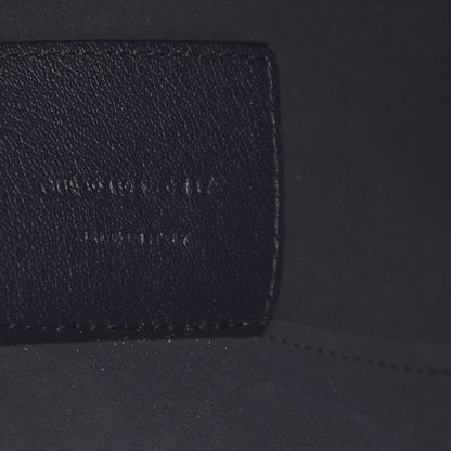 Saint Laurent Calfskin Large Shopping Tote Deep Marine 8 of 9