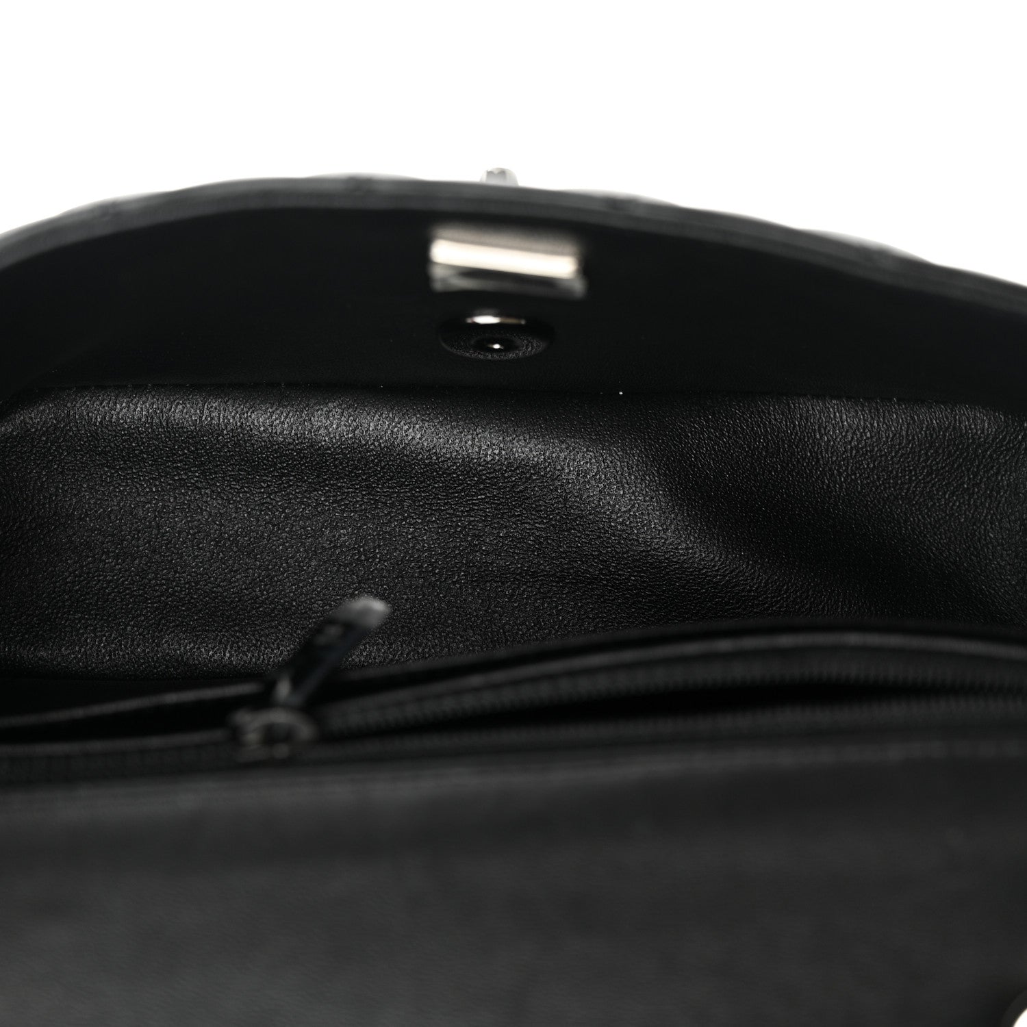 Chanel Lambskin Quilted Mini Rectangular Flap So Black 5 of 12