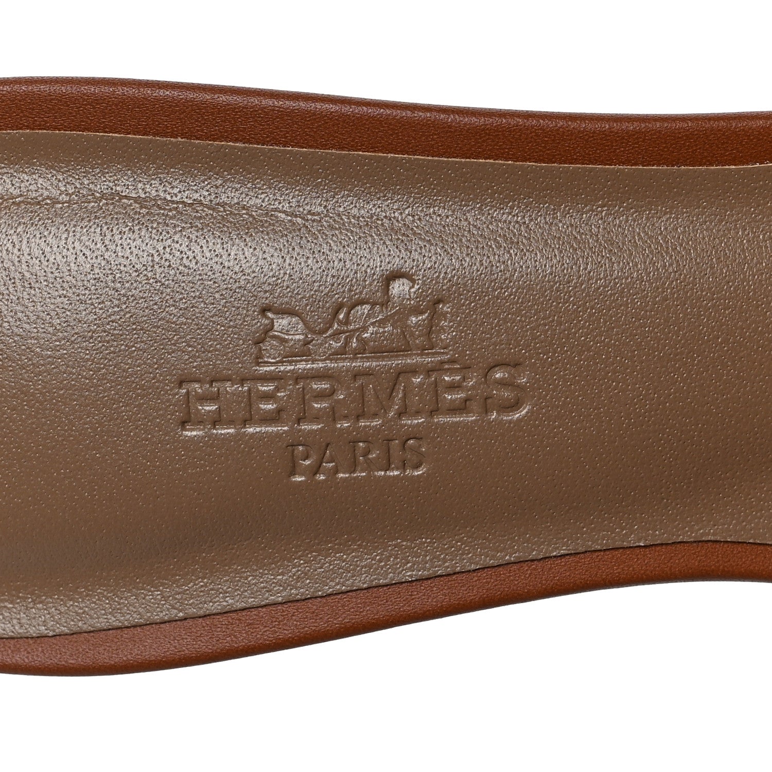 Hermes Calfskin Oasis Sandals 35.5 Gold 7 of 7