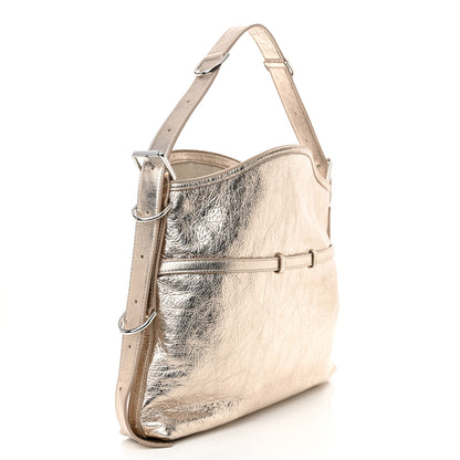 Givenchy Metallic Calfskin Medium Voyou Bag Dusty Gold 3 of 11