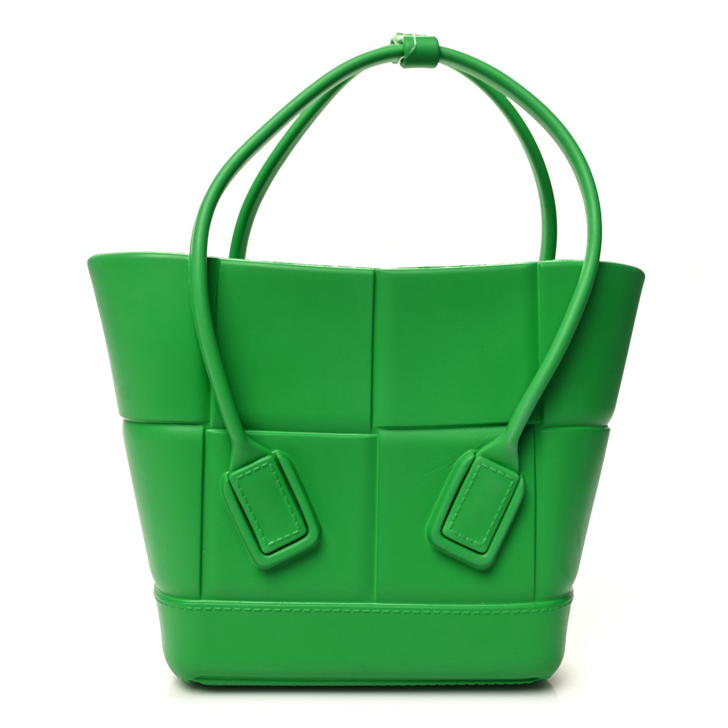 Bottega Veneta Rubber Maxi Intrecciato Mini Arco Grass 1 of 9