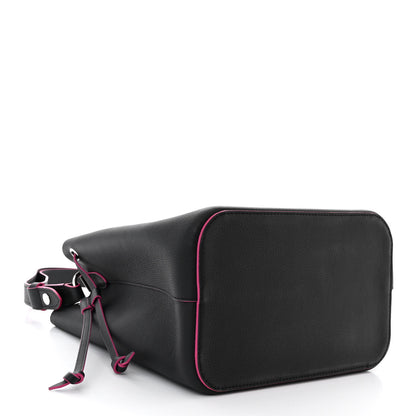 Louis Vuitton Calfskin Lockme Bucket Black 4 of 10