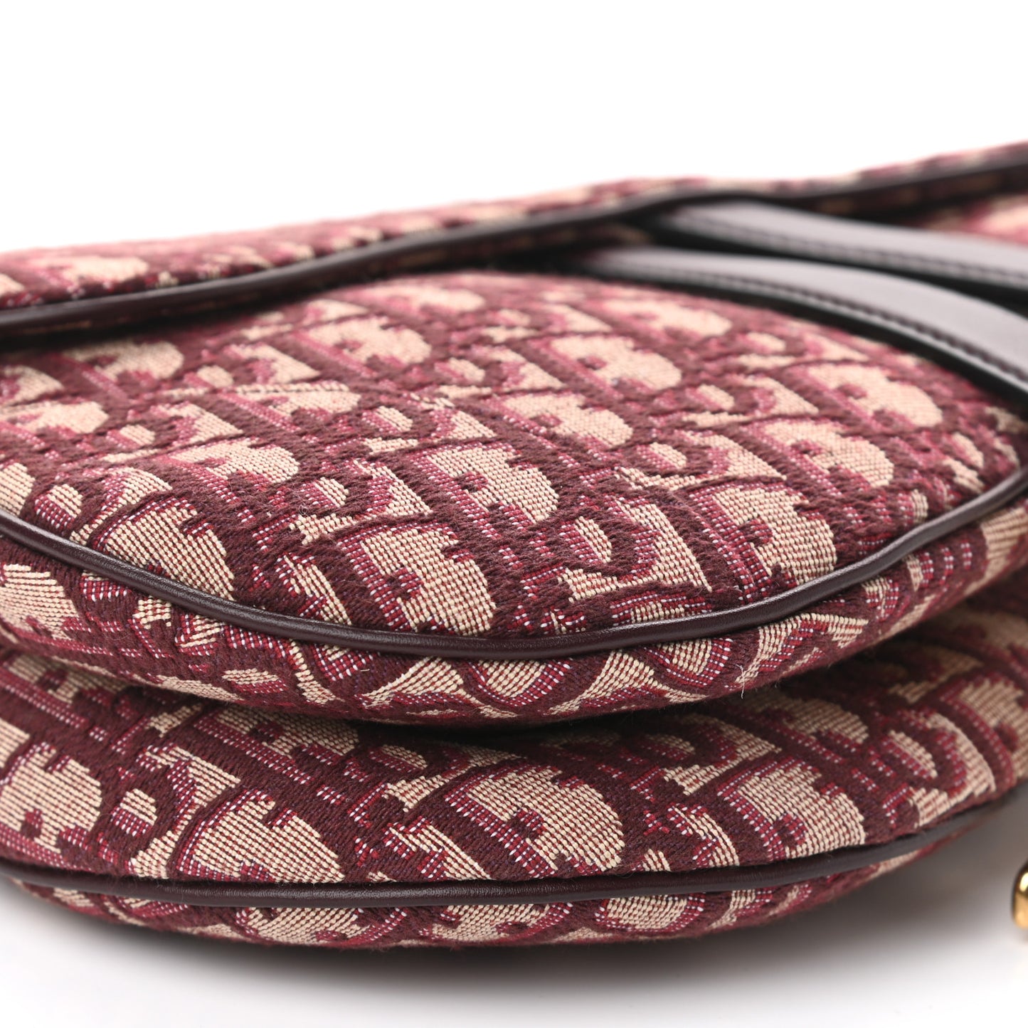 Oblique Saddle Bag Burgundy