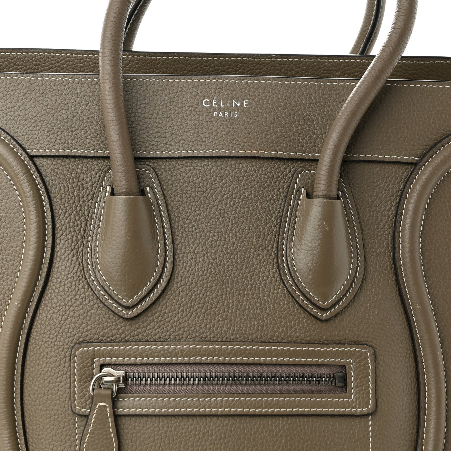 Drummed Calfskin Micro Luggage Souris