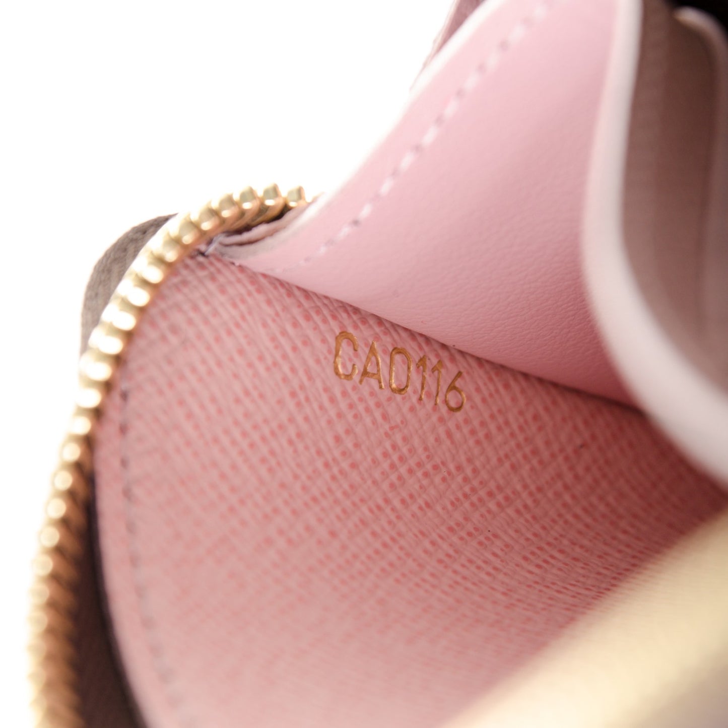 Monogram Clemence Wallet Rose Ballerine