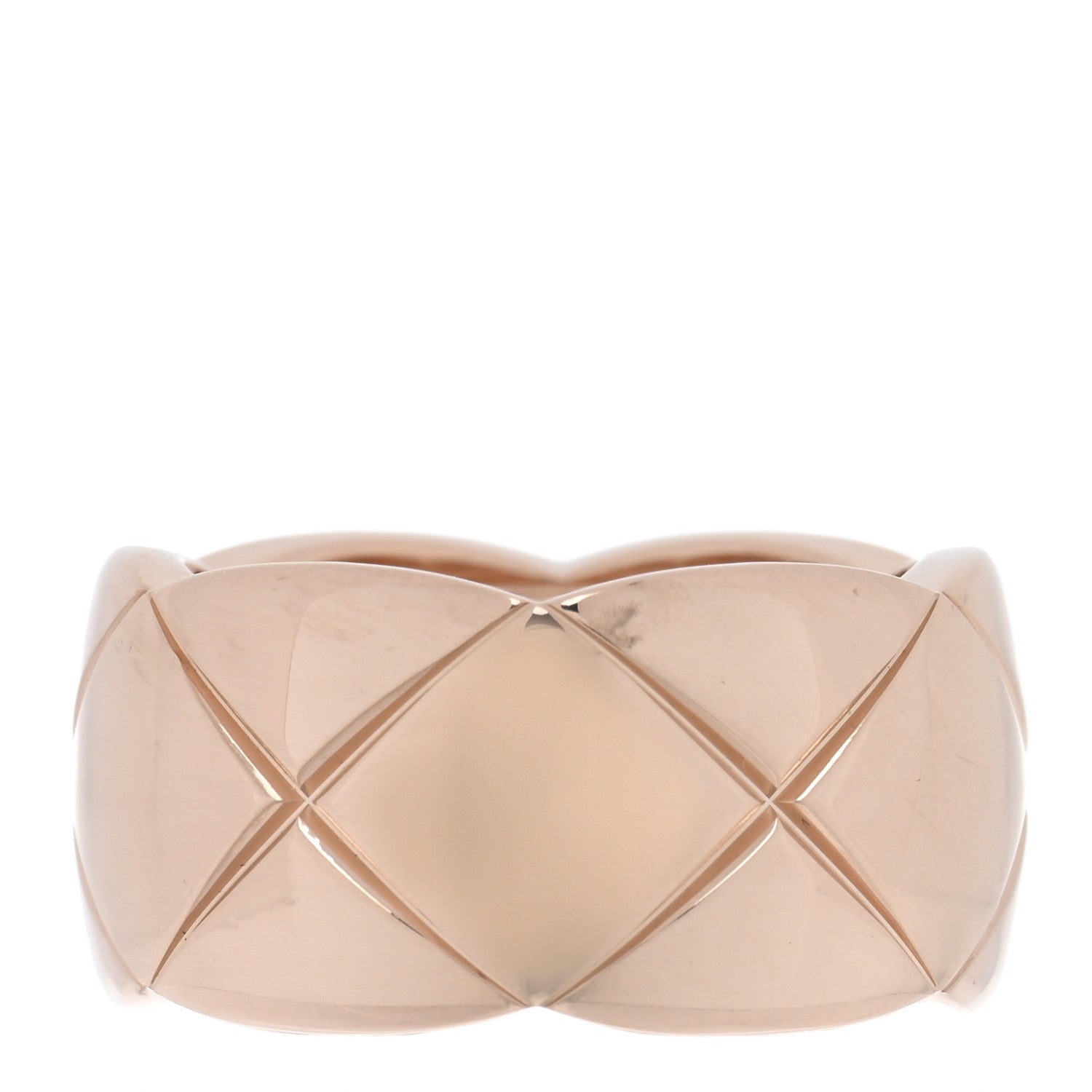 Chanel 18K Beige Gold Large Coco Crush Ring 55 7.25 1 of 5