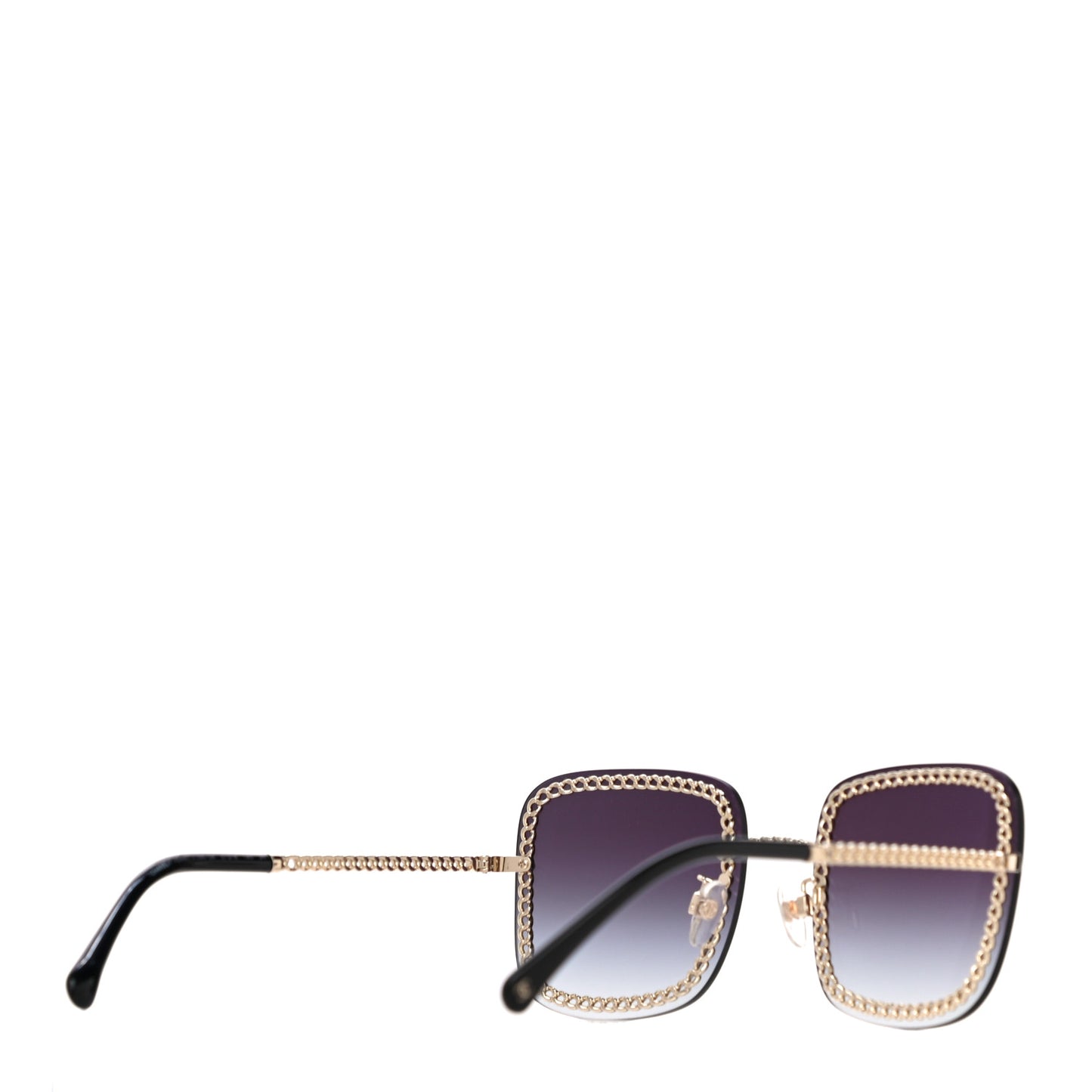 Chain Square Sunglasses 4244 Black