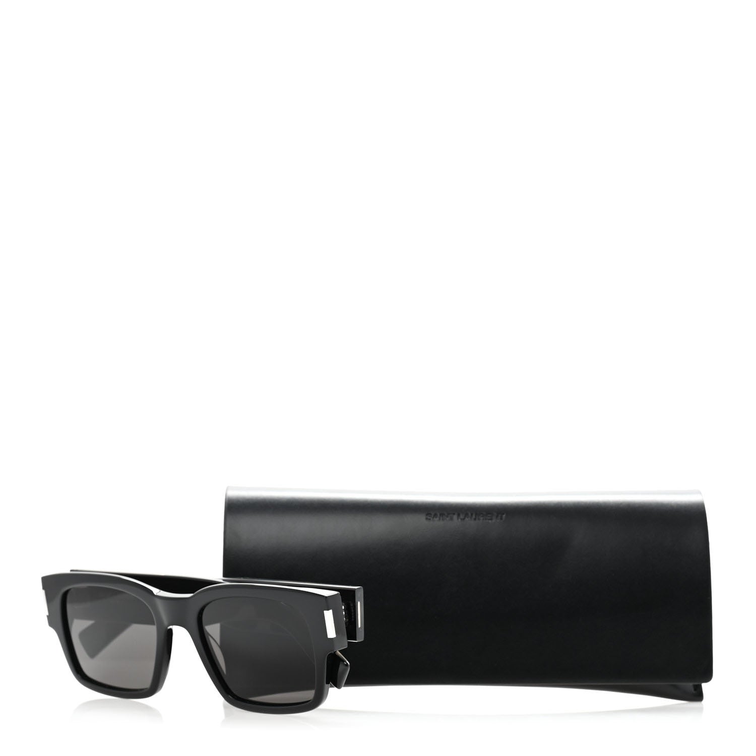 Saint Laurent Acetate SL617 Sunglasses Black 8 of 8
