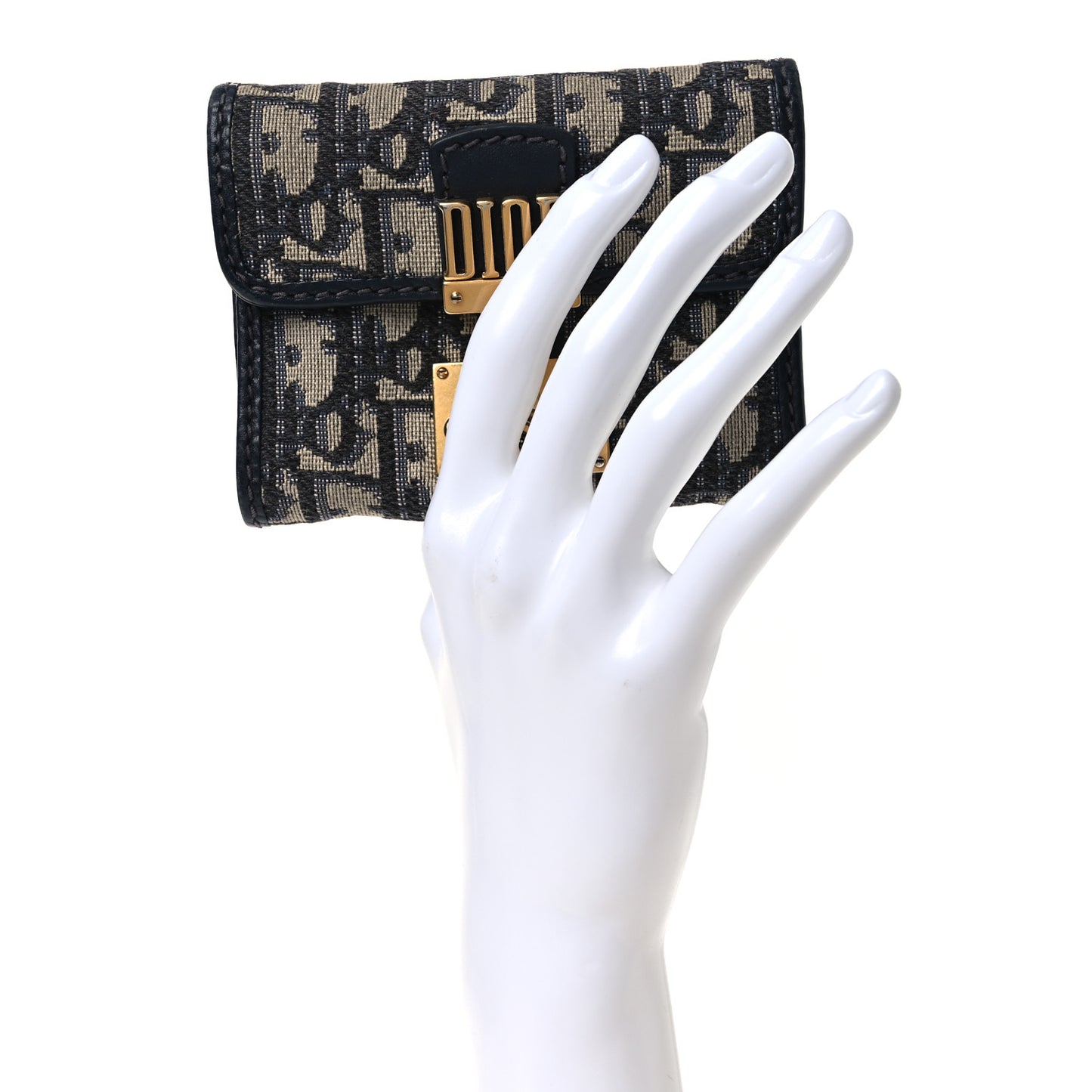 Oblique DiorAddict Wallet Blue