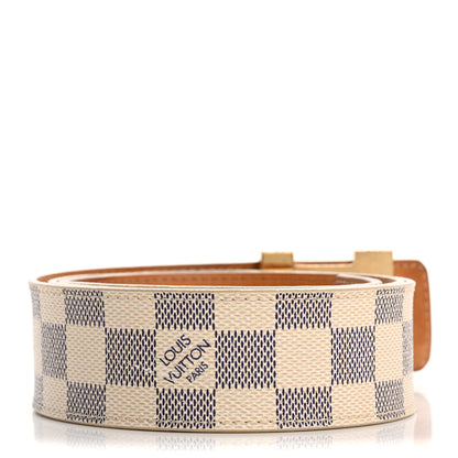 Louis Vuitton Damier Azur LV Initiales Belt 90 36 2 of 9
