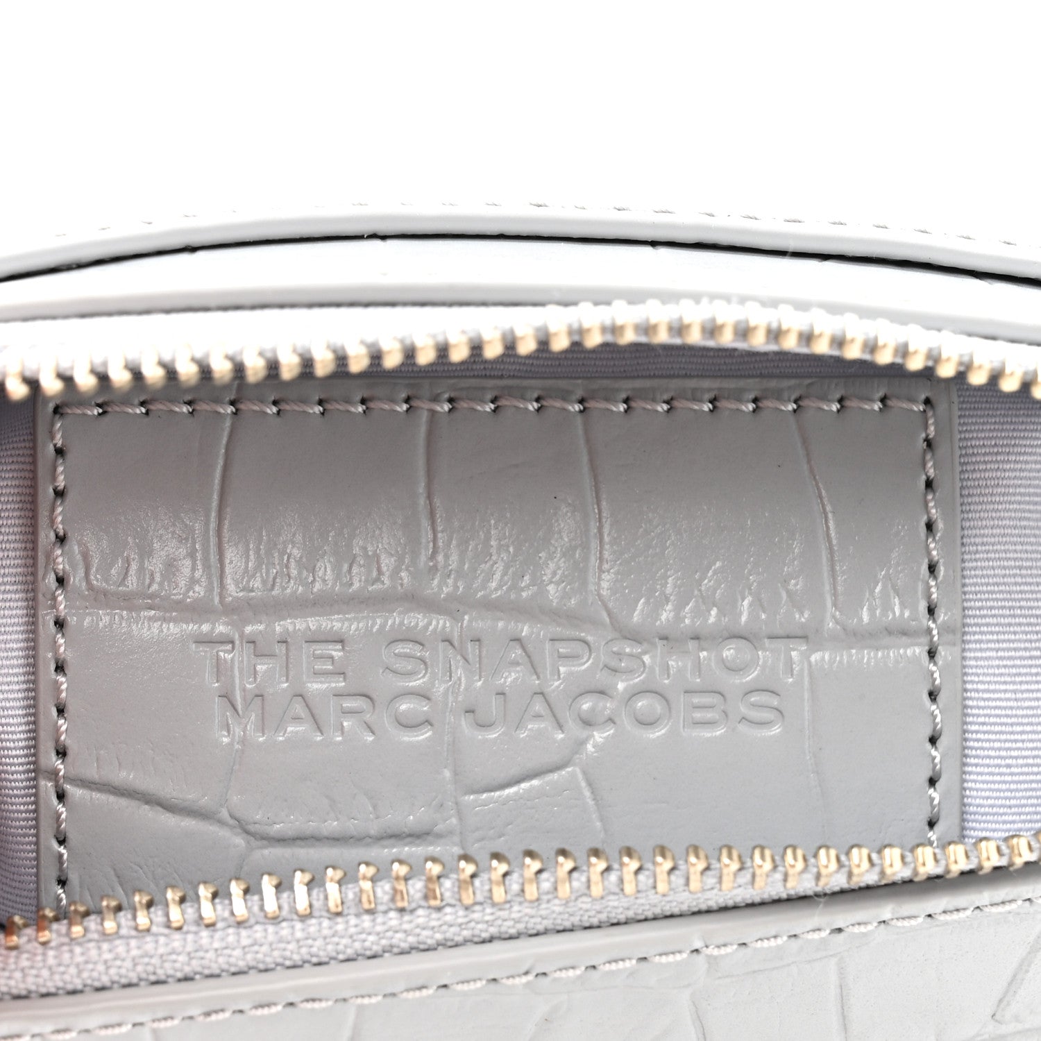 Marc Jacobs Calfskin Croc Embossed Snapshot Camera Bag Quarry 7 of 10