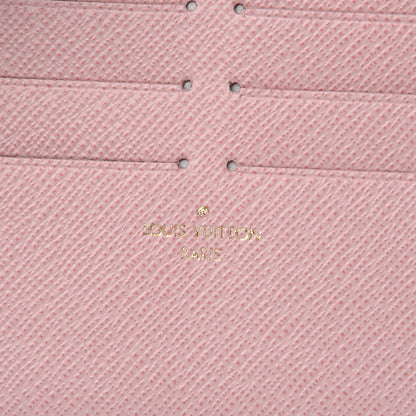 Louis Vuitton Damier Azur Pochette Felicie Chain Wallet Rose Ballerine 7 of 10